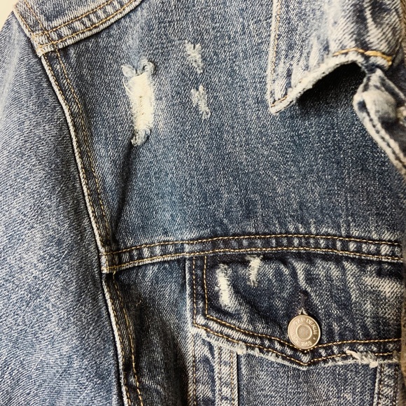 Oversized Vintage Denim Jacket XL - Picture 8 of 9